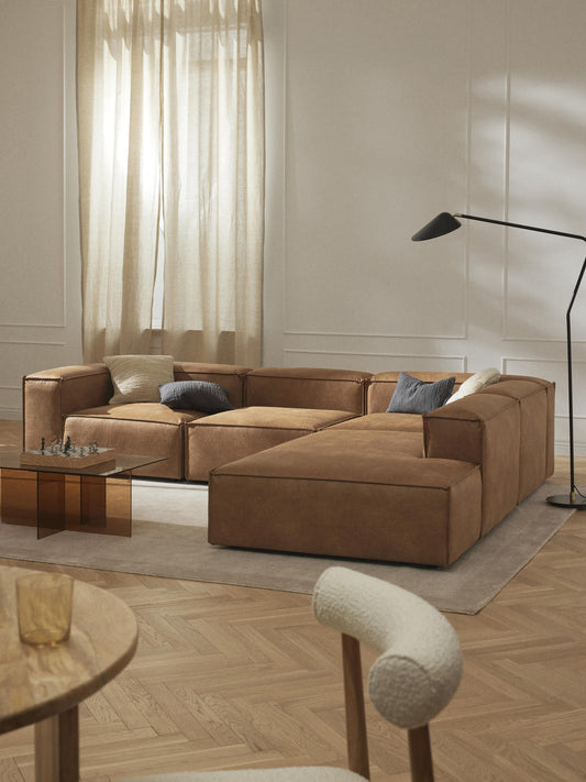 Lenmoor Ottoman Module in Leather