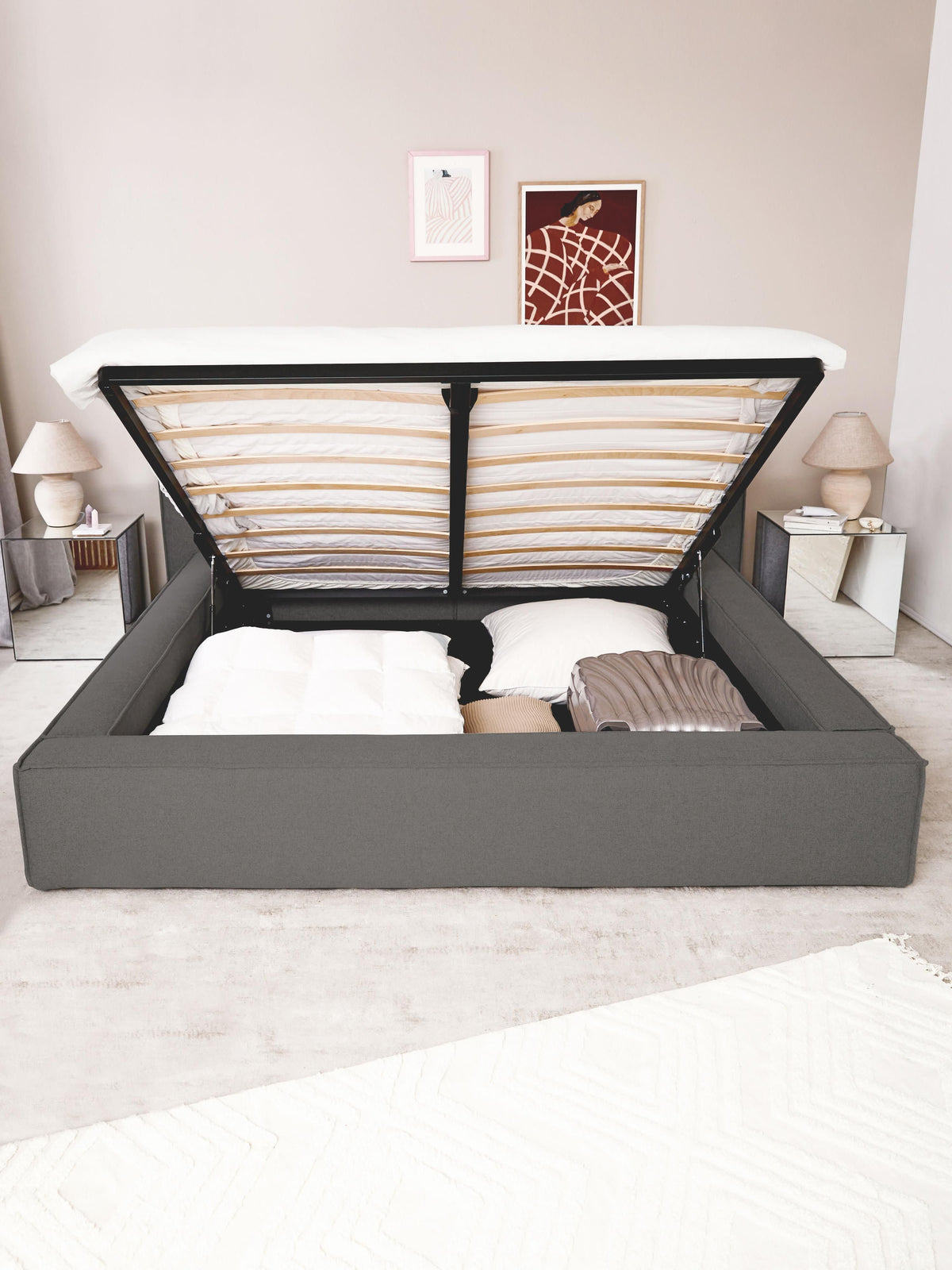 Lenmoor Upholstered Bed with Storage
