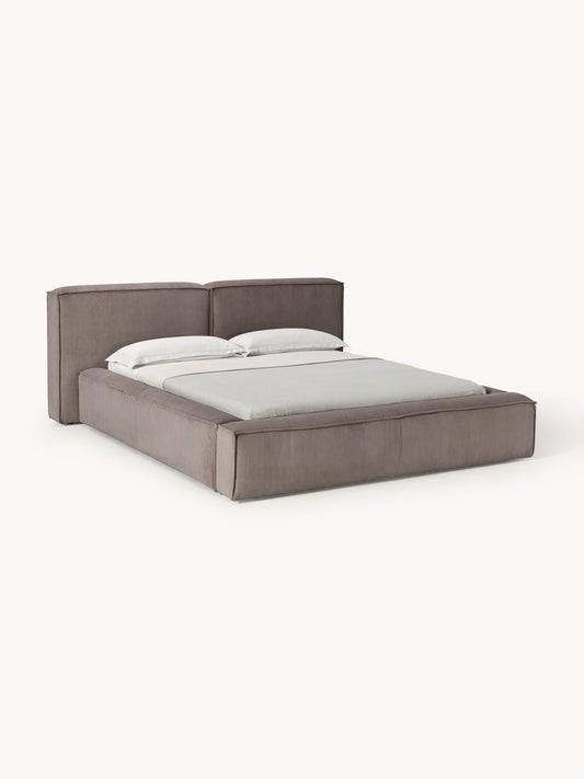 Lenmoor Upholstered Corduroy Bed with Storage