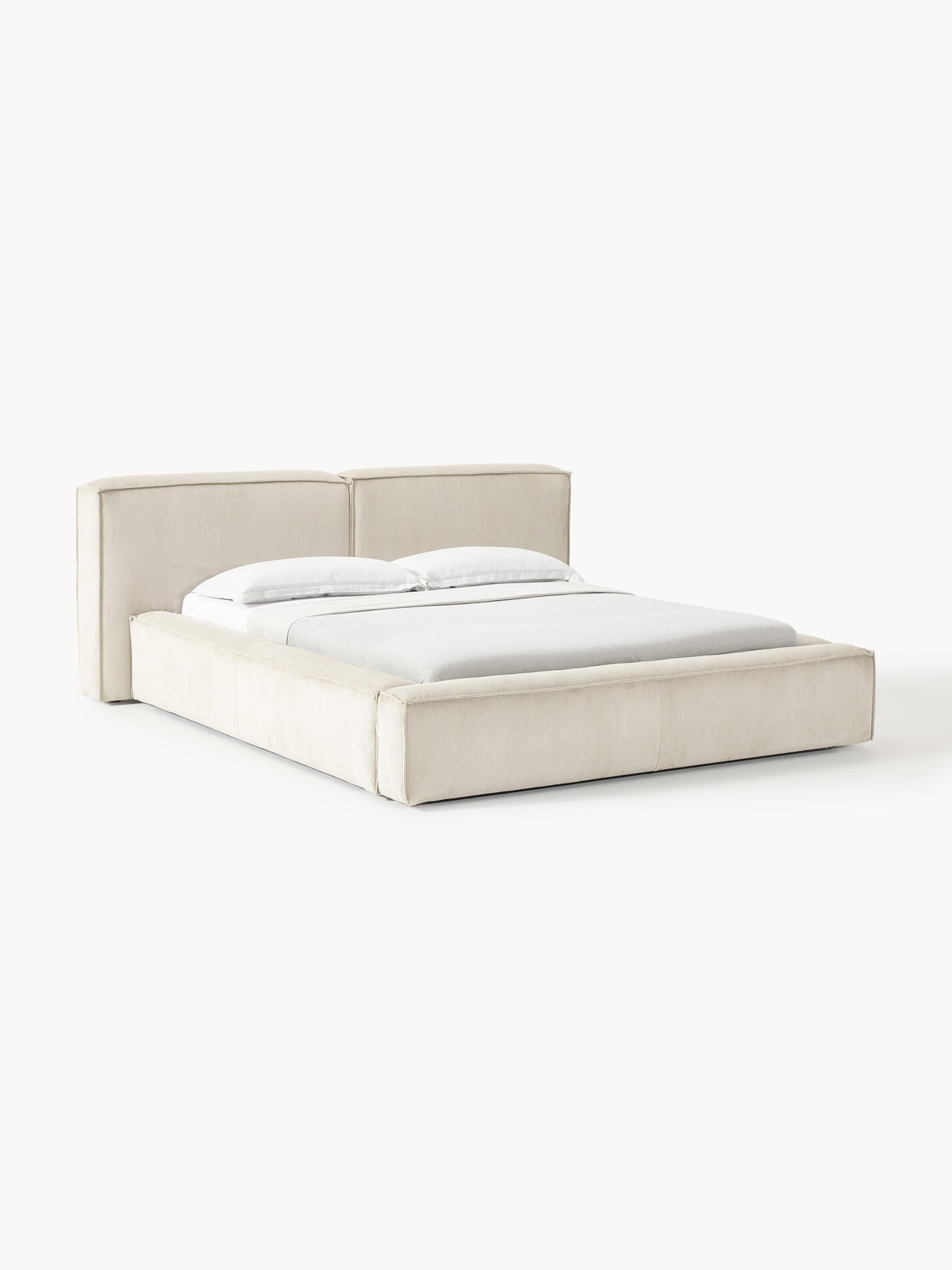 Lenmoor Upholstered Corduroy Bed with Storage