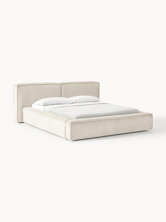 Lenmoor Upholstered Corduroy Bed with Storage