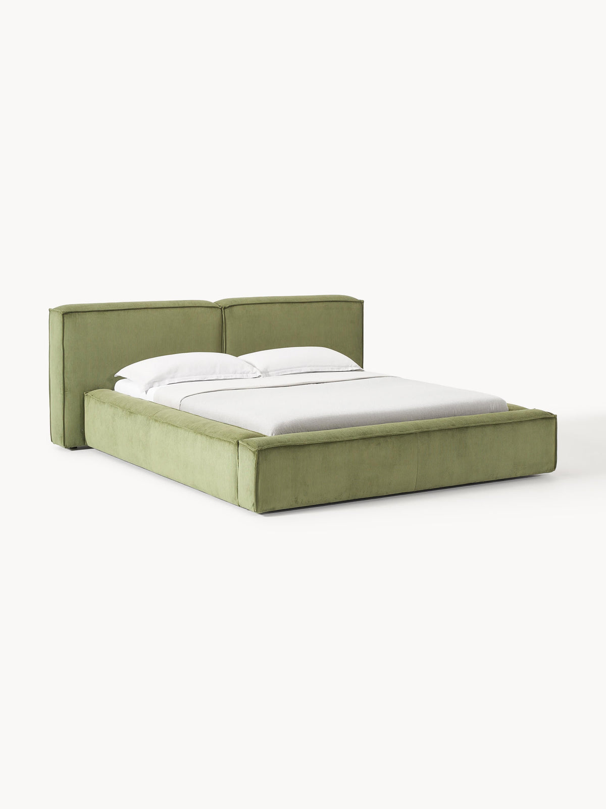 Lenmoor Upholstered Corduroy Bed with Storage