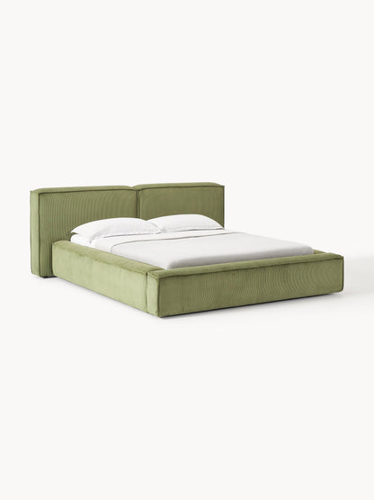 Lenmoor Upholstered Corduroy Bed with Storage