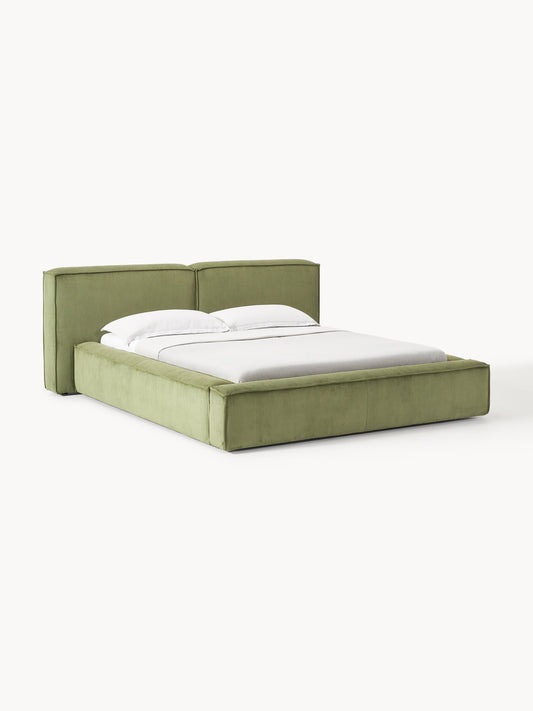 Lenmoor Upholstered Corduroy Bed with Storage