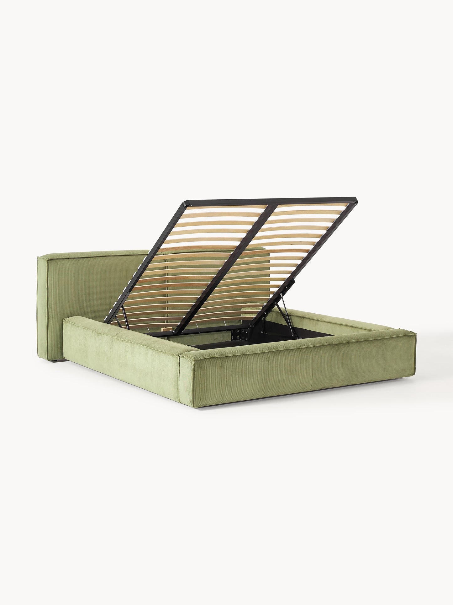 Lenmoor Upholstered Corduroy Bed with Storage
