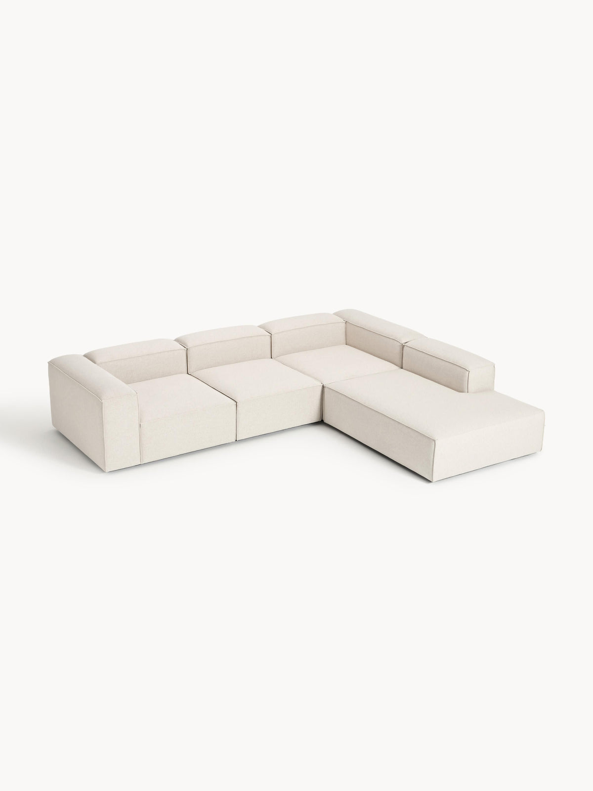 Lenmoor XL Modular Corner Sofa (4-Seater) in Linen Blend