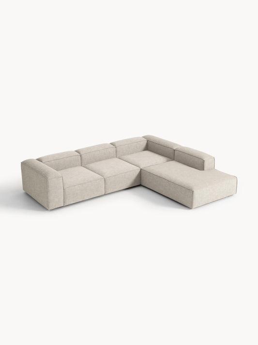 Lenmoor XL Modular Corner Sofa (4-Seater) in Linen Blend