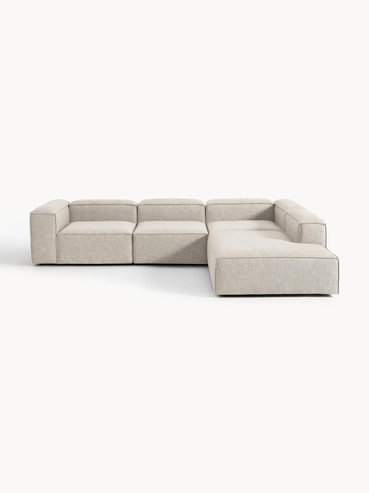 Lenmoor XL Modular Corner Sofa (4-Seater) in Linen Blend