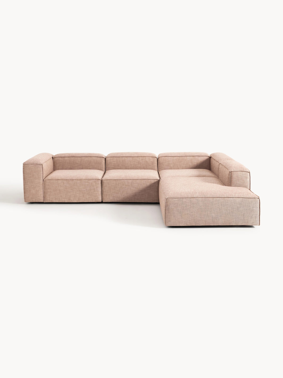 Lenmoor XL Modular Corner Sofa (4-Seater) in Linen Blend