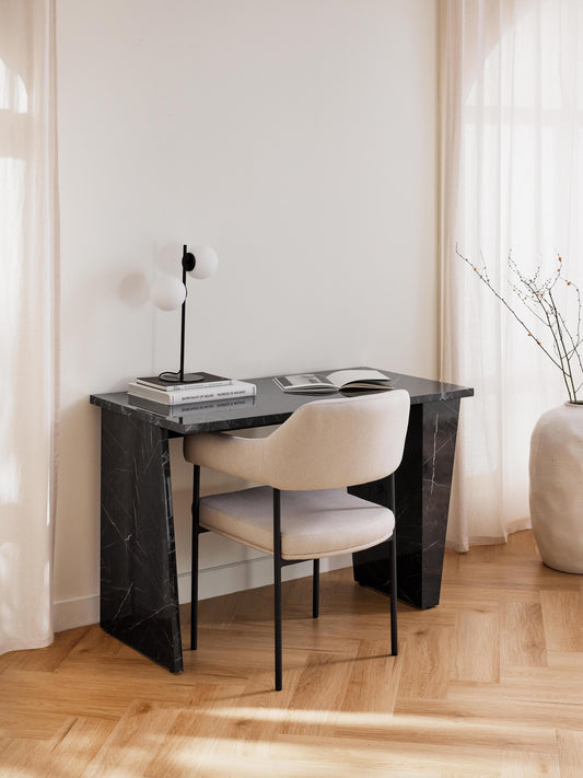 Liandro Desk in Marble Look