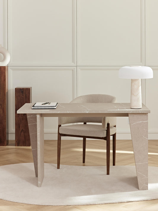 Liandro Desk in Travertine Look