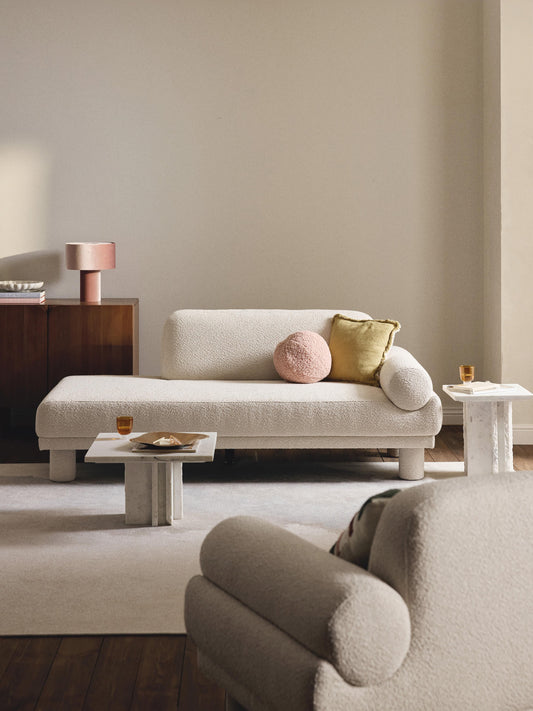 Lilenta Bouclé Ottoman