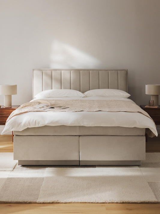 Livonta Box Spring Bed with Storage