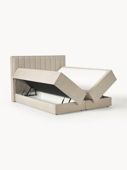 Livonta Box Spring Bed with Storage