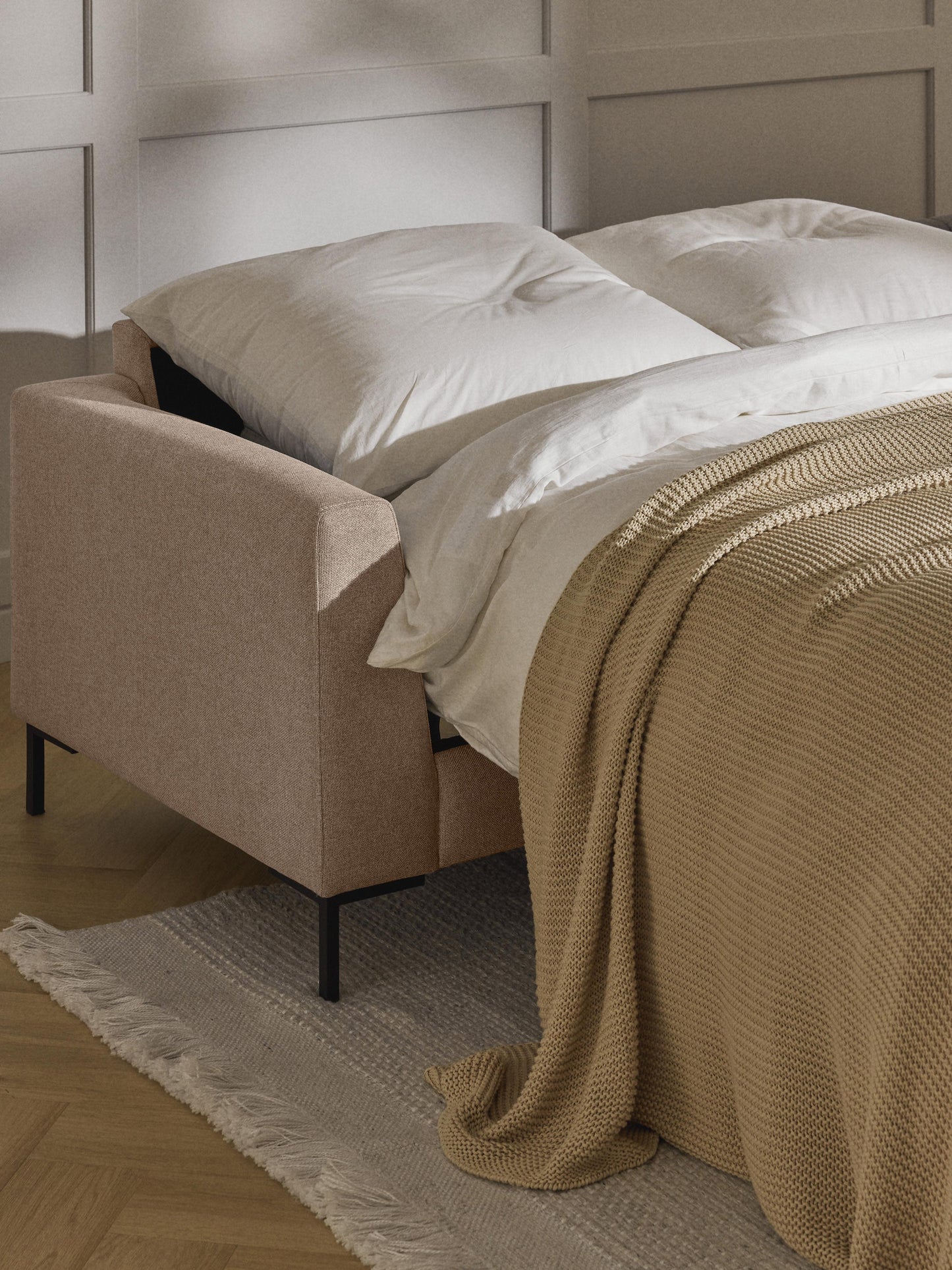 Lunessia Sofa Bed with Mattress, 3-Seater