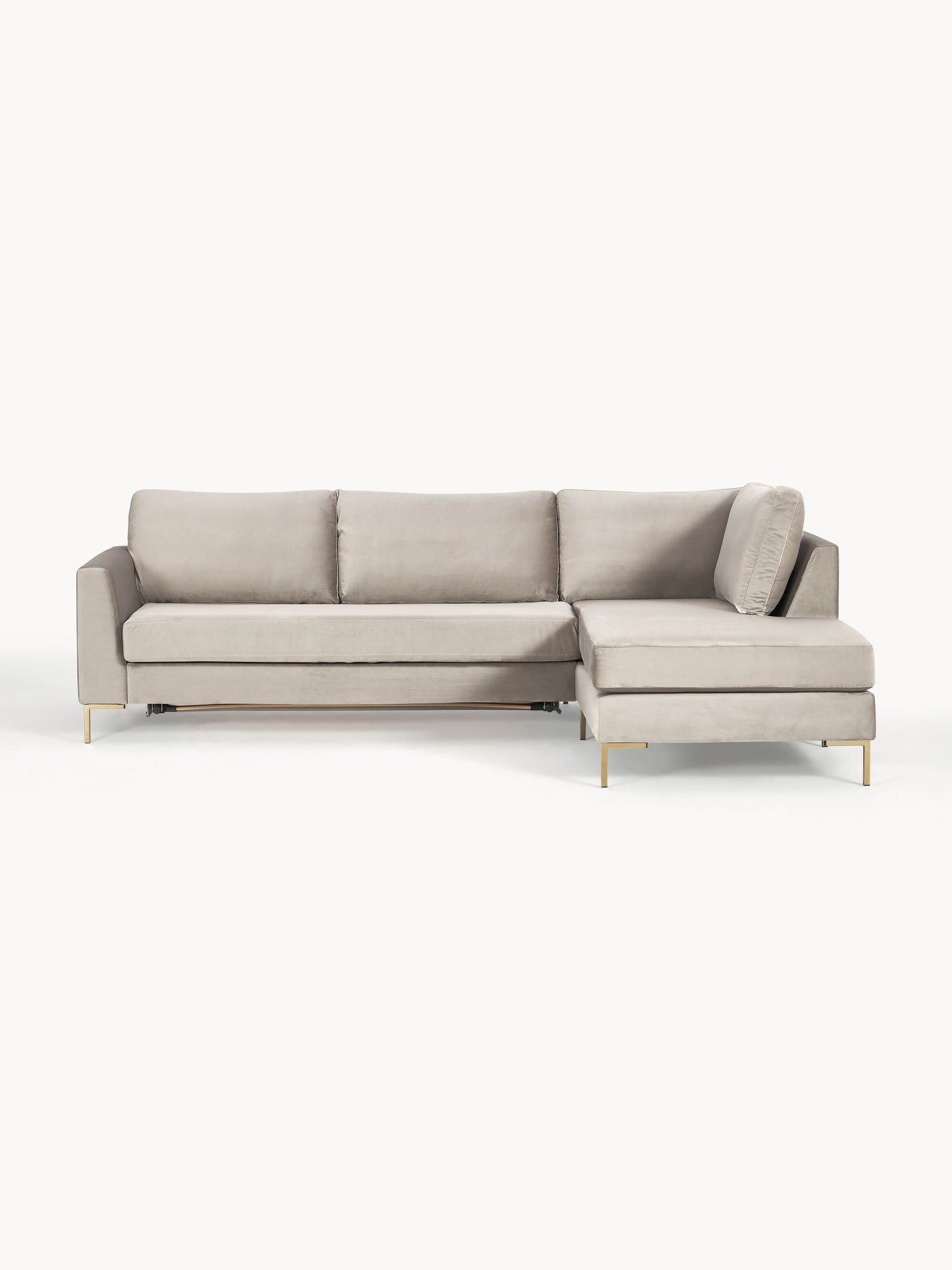 Lunessia Velvet Sofa Bed with Mattress, 3-Seater