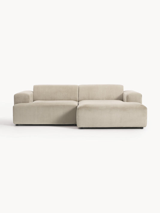 Melvara Corduroy Corner Sofa (3-Seater)