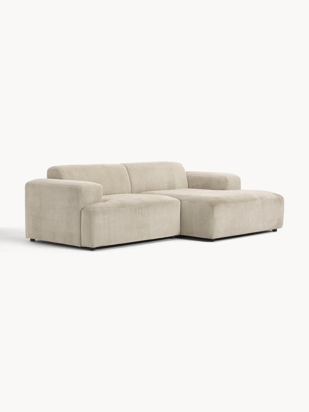 Melvara Corduroy Corner Sofa (3-Seater)