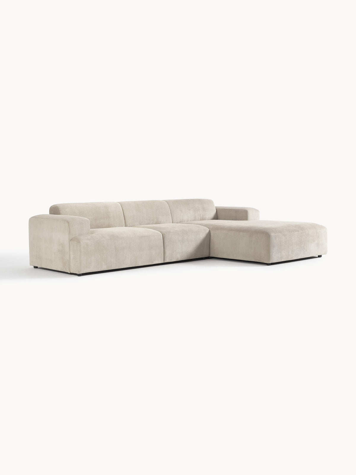 Melvara Corduroy Corner Sofa (4-Seater)