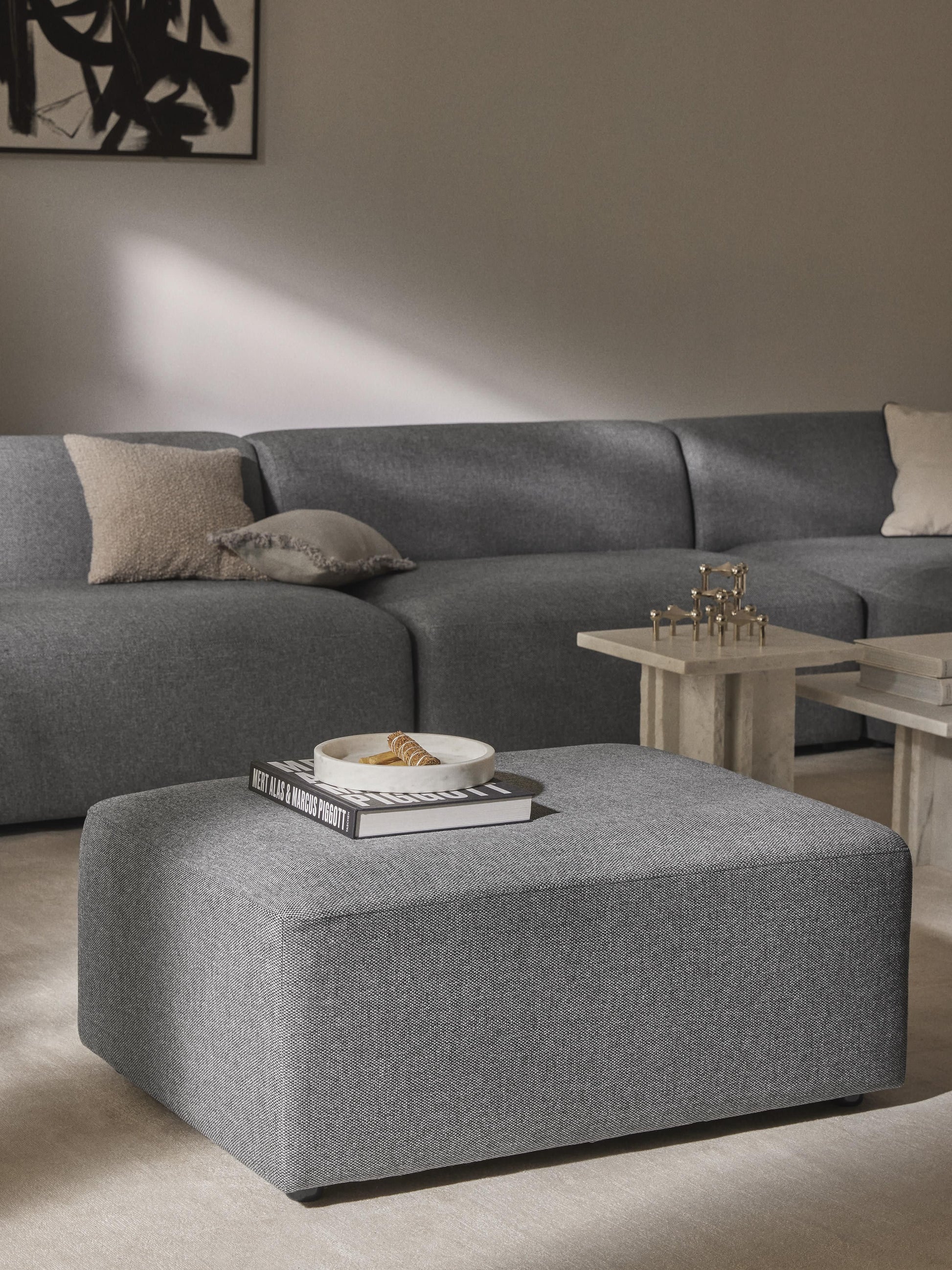 Melvara Stool, W 99 x D 72 cm