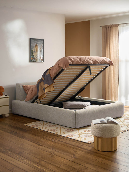 Melvara Upholstered Bed with Storage
