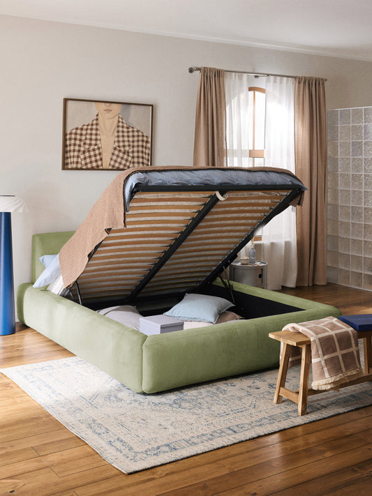 Melvara Upholstered Bed with Storage