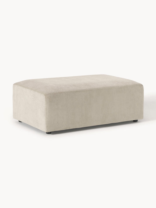 Melvara XL Corduroy Ottoman, W 116 x D 72 cm
