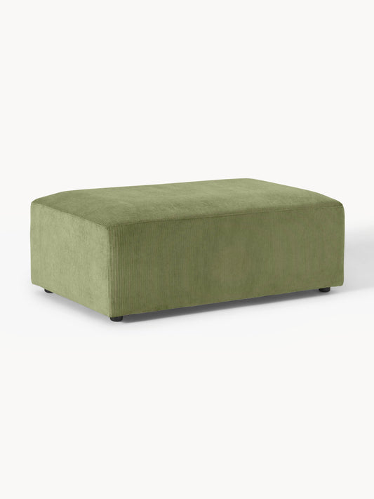 Melvara XL Corduroy Ottoman, W 116 x D 72 cm