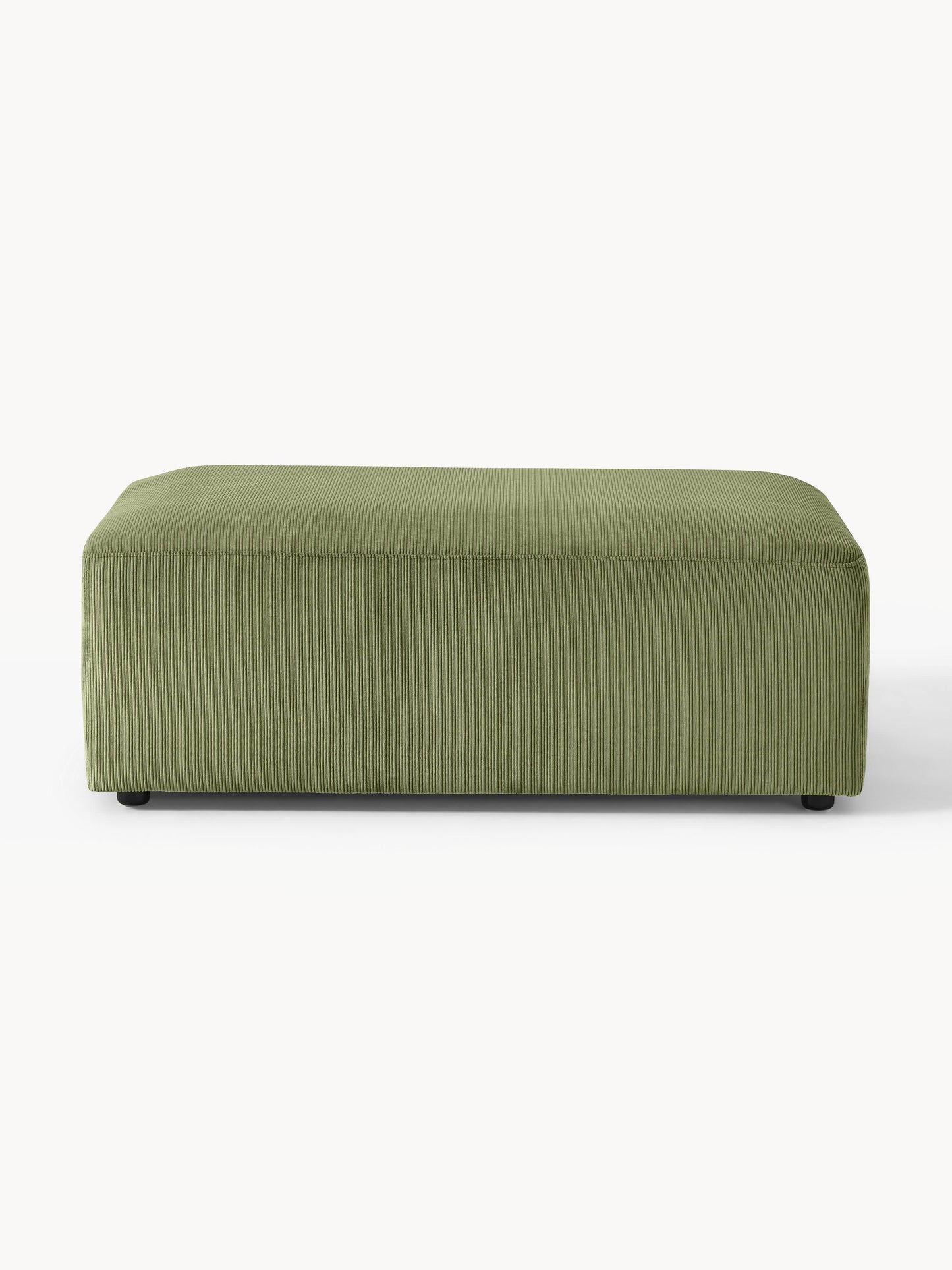 Melvara XL Corduroy Ottoman, W 116 x D 72 cm