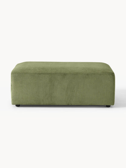 Melvara XL Corduroy Ottoman, W 116 x D 72 cm