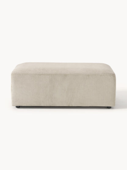 Melvara XL Corduroy Ottoman, W 116 x D 72 cm