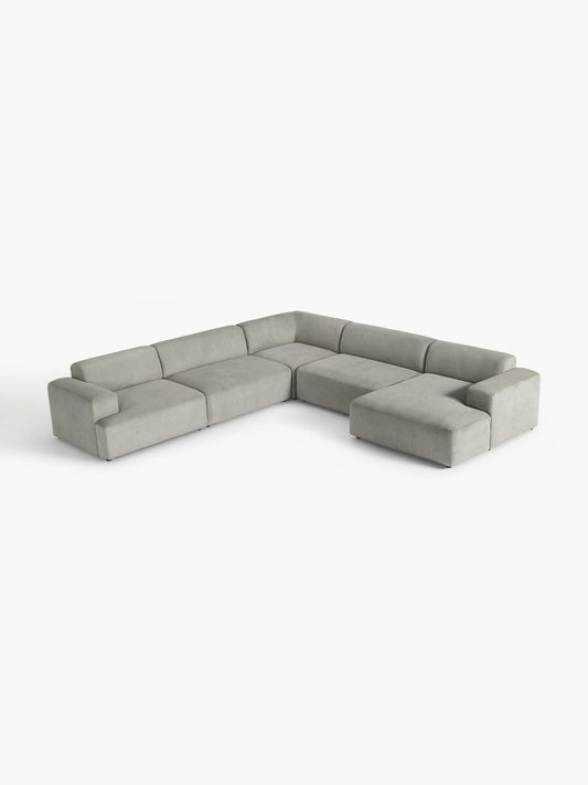 Melvara XL Corner Sofa in Corduroy