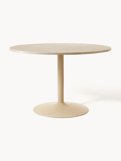 Milvora Oval Marble Dining Table, 120 x 90 cm