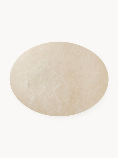 Milvora Oval Marble Dining Table, 120 x 90 cm