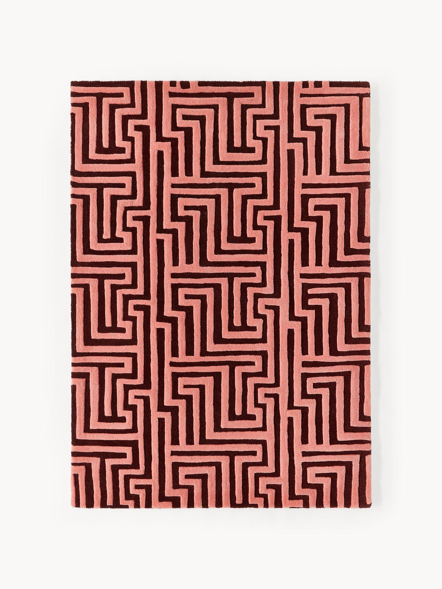 Montaldo Hand-Tufted Wool Rug with Raised High-Low Texture