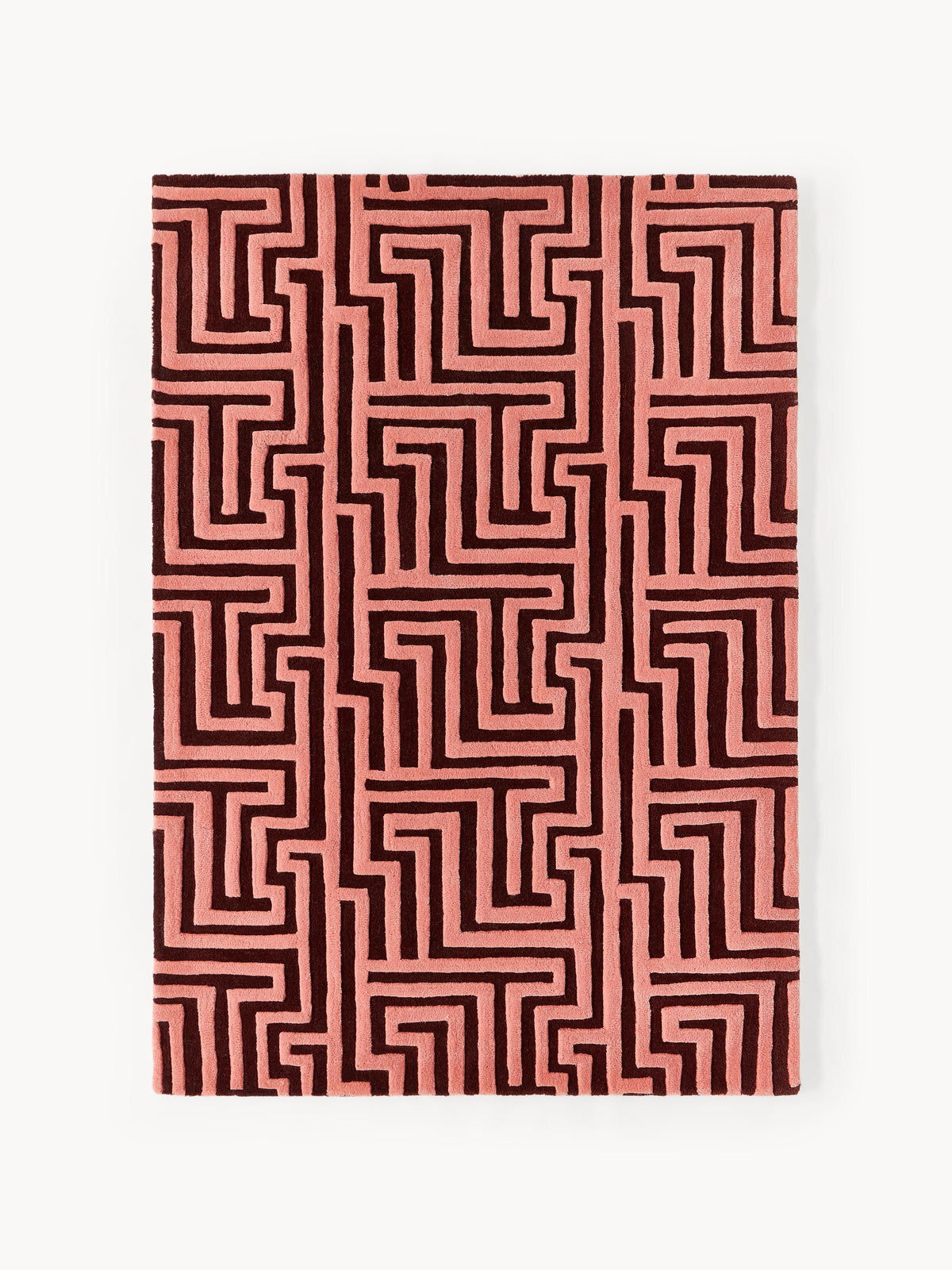 Montaldo Hand-Tufted Wool Rug with Raised High-Low Texture