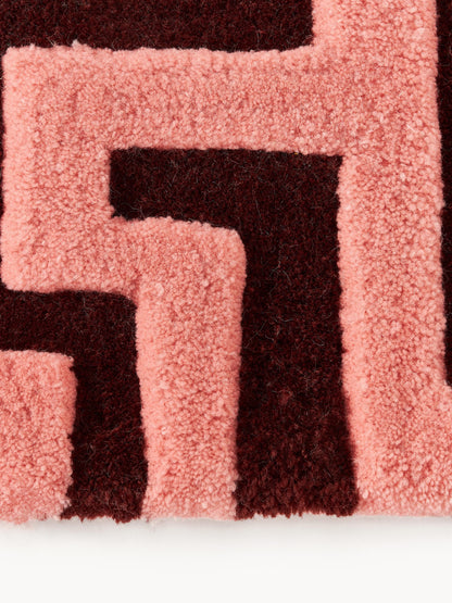 Montaldo Hand-Tufted Wool Rug with Raised High-Low Texture