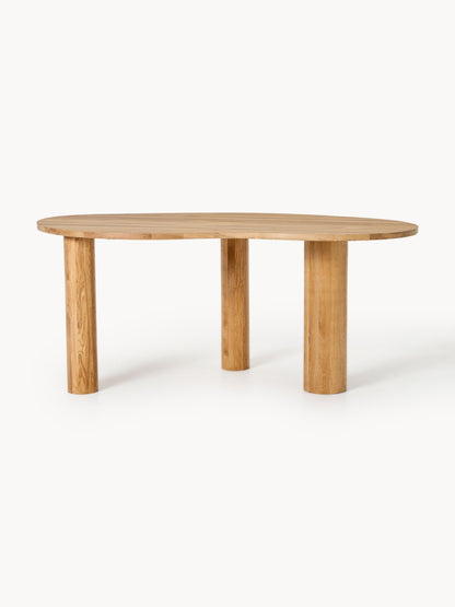 Narvento Dining Table in Oak with Organic Shape, in Various Sizes