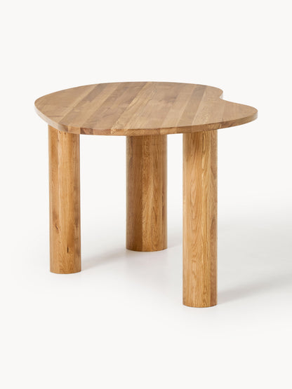 Narvento Dining Table in Oak with Organic Shape, in Various Sizes