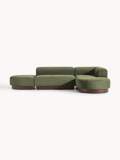 Natessia Modular Teddy Bouclé Corner Sofa