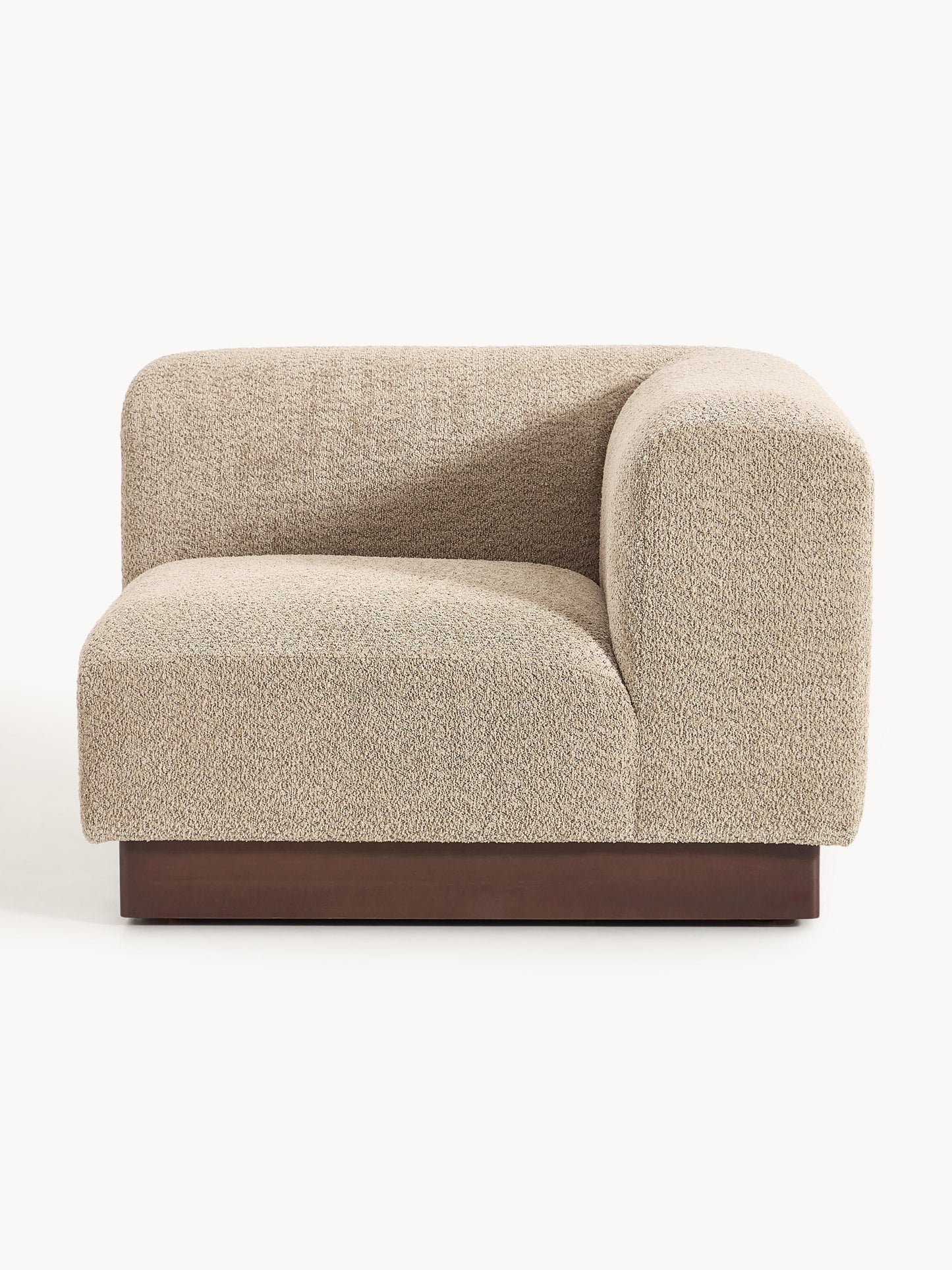 Natessia Teddy Bouclé Corner Module