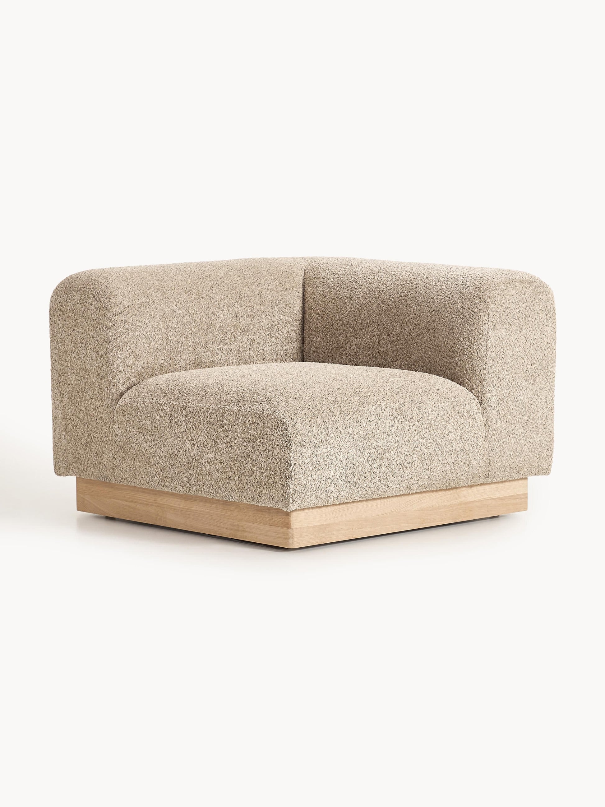 Natessia Teddy Bouclé Corner Module