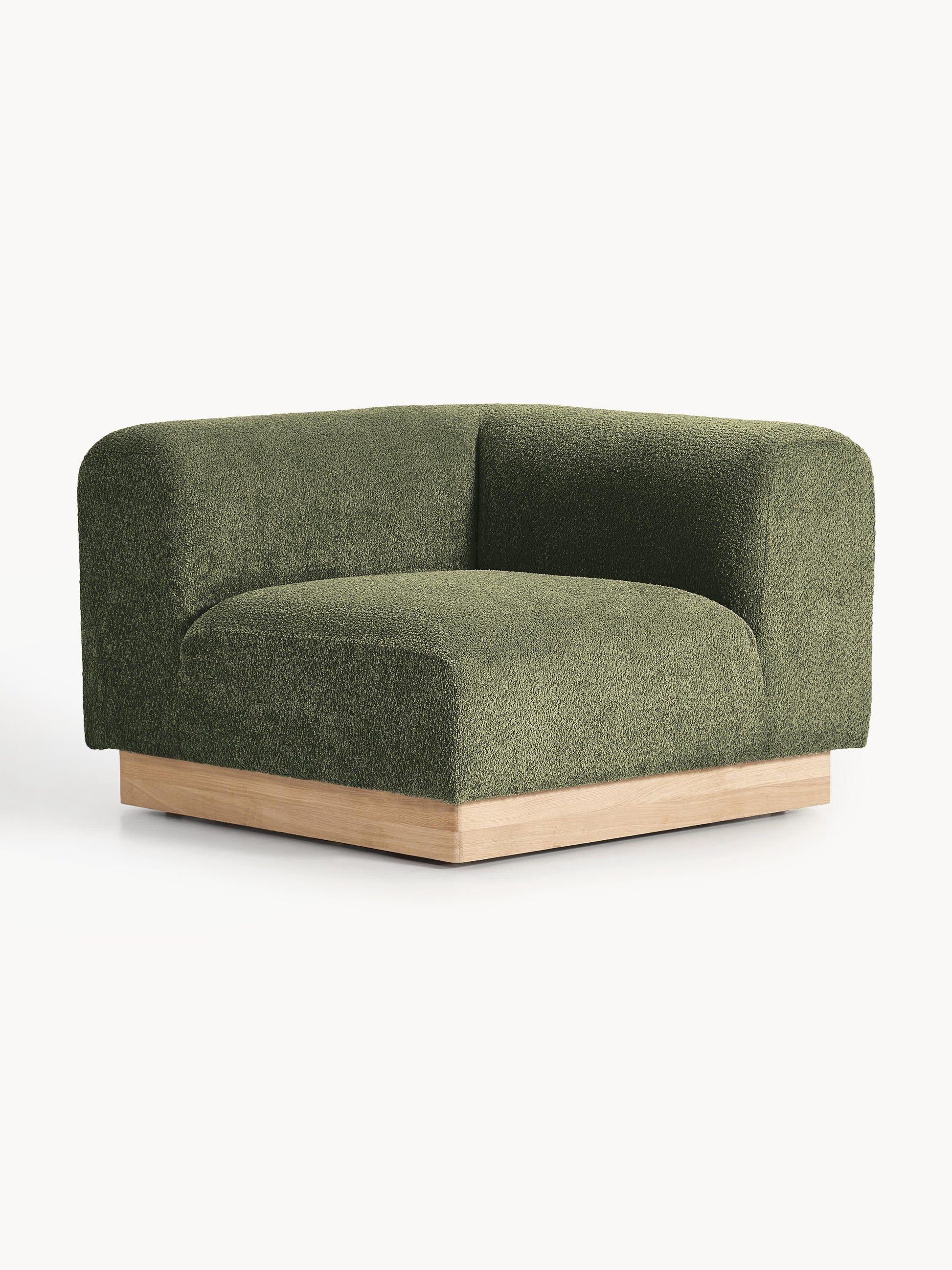 Natessia Teddy Bouclé Corner Module