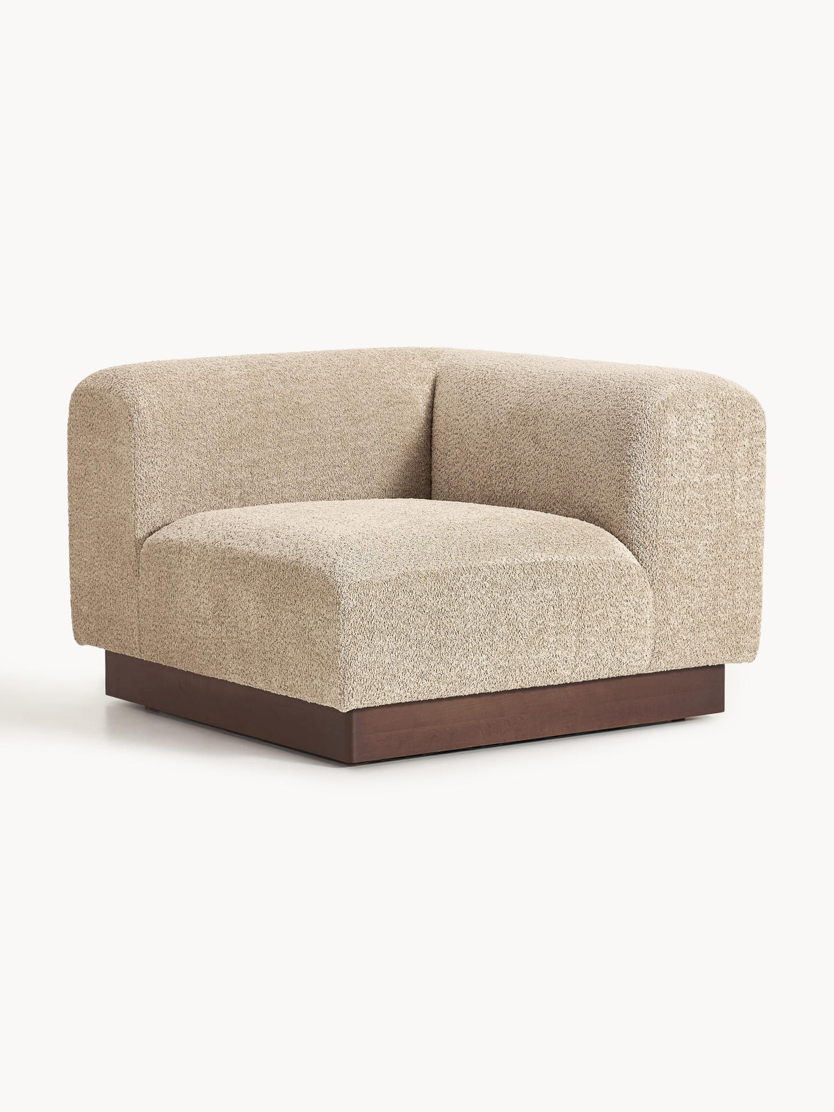 Natessia Teddy Bouclé Corner Module