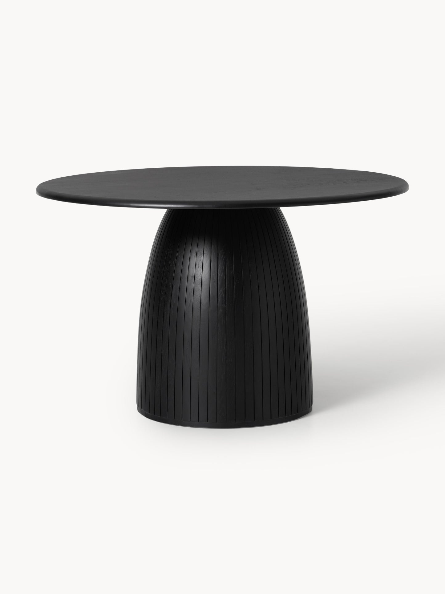 Nelmira Round Dining Table with Fluted Texture, in Various Sizes