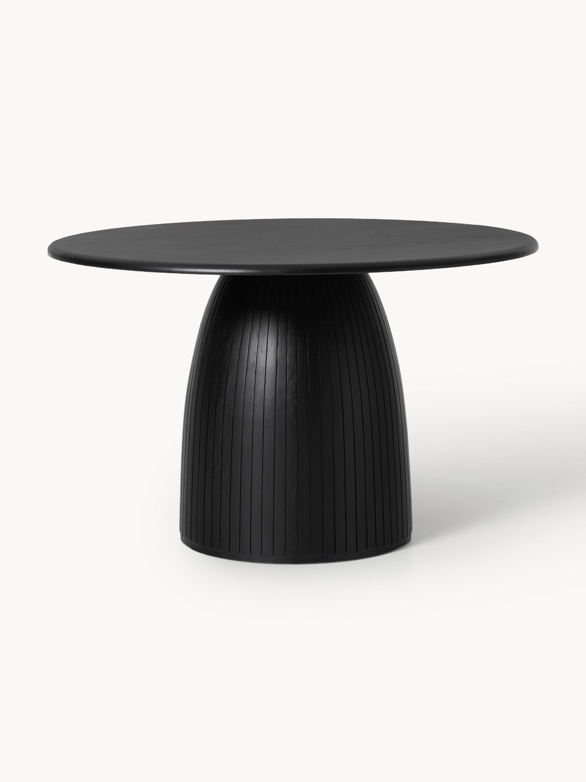 Nelmira Round Dining Table with Fluted Texture, in Various Sizes