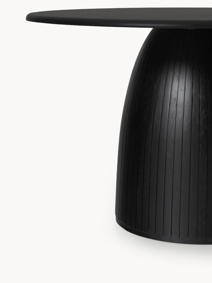 Nelmira Round Dining Table with Fluted Texture, in Various Sizes