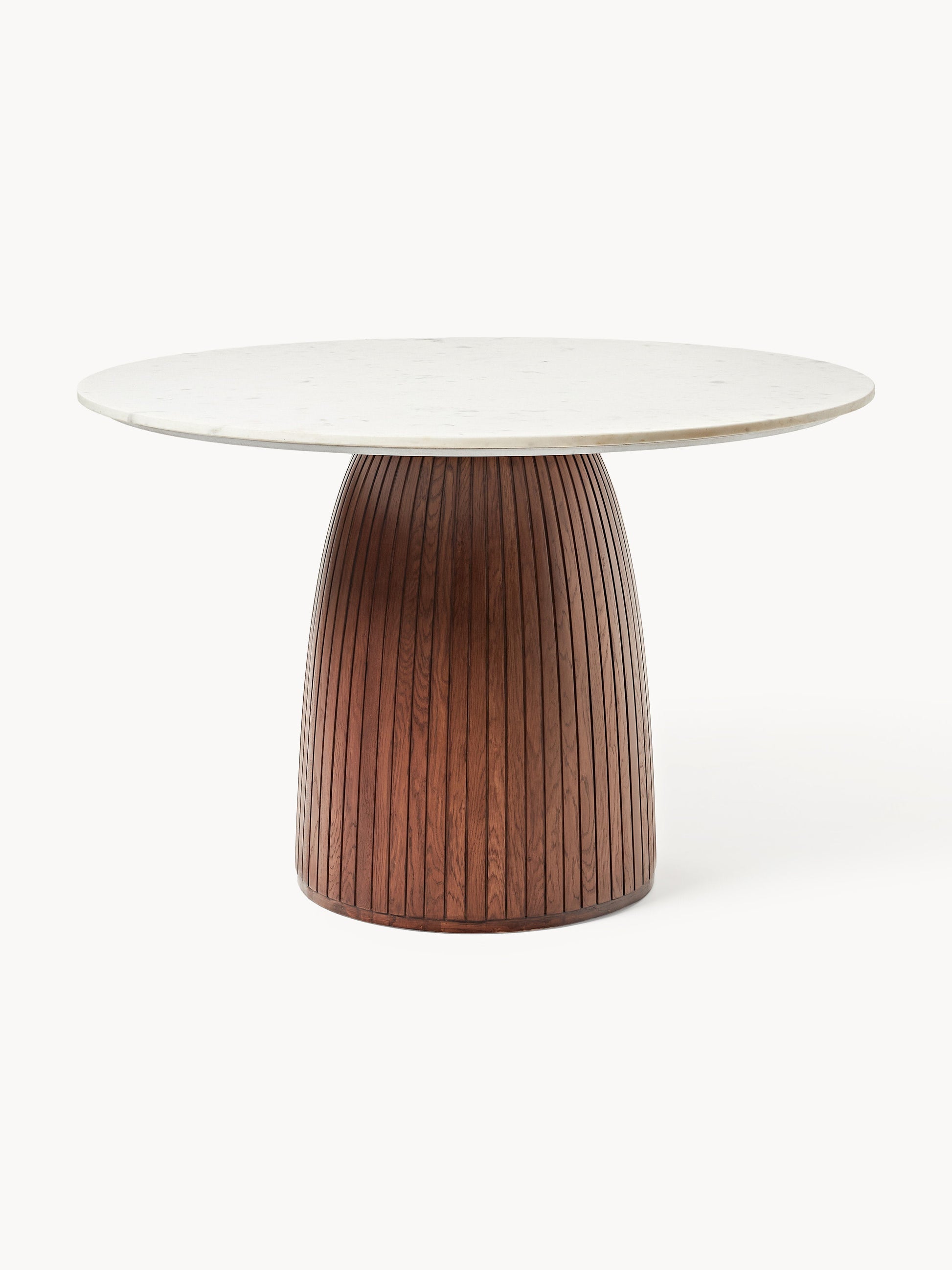 Nelmira Round Dining Table with Marble Tabletop, Ø 115 cm