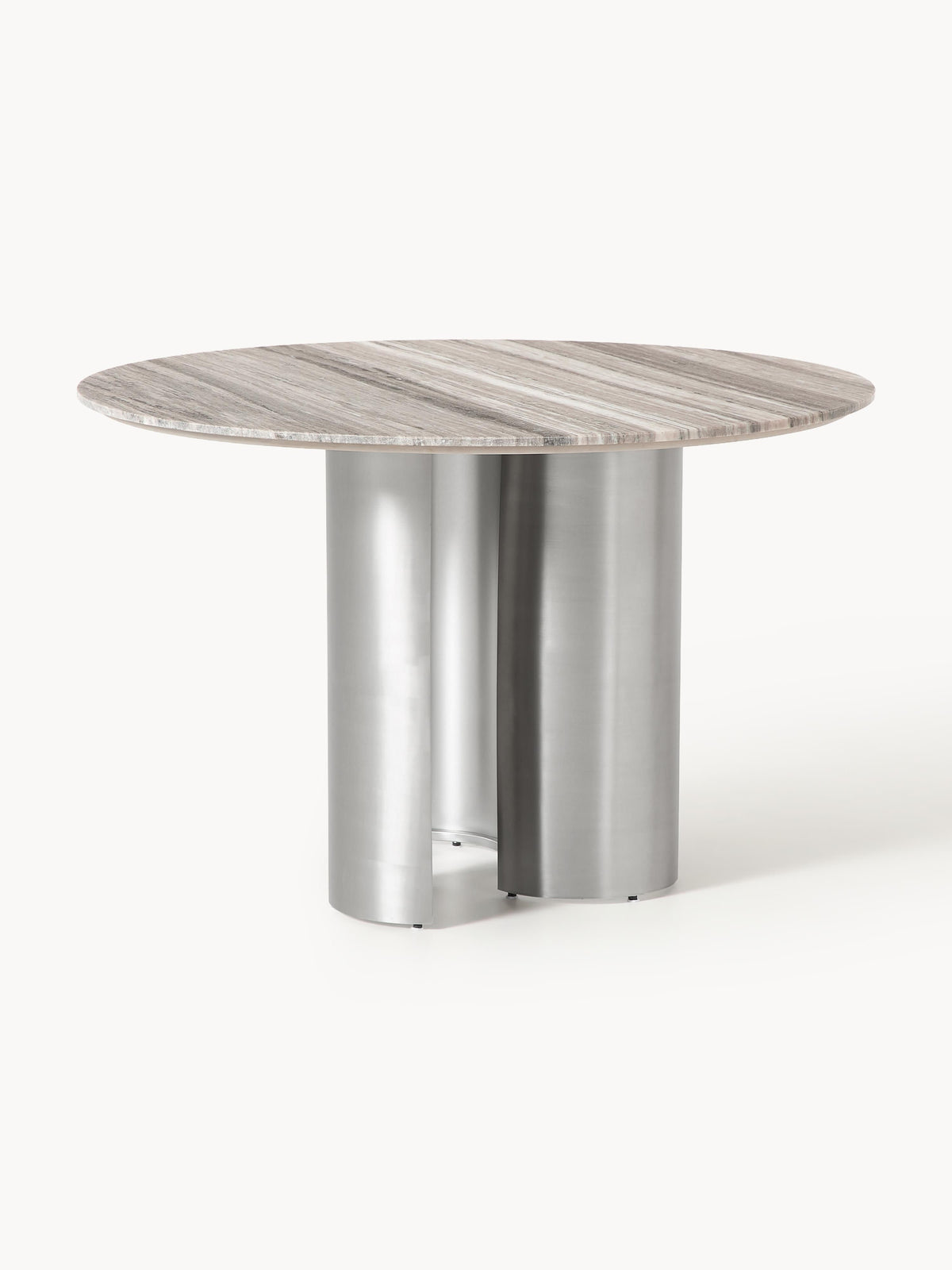 Novanzo Round Dining Table with Marble Tabletop, Ø 120 cm