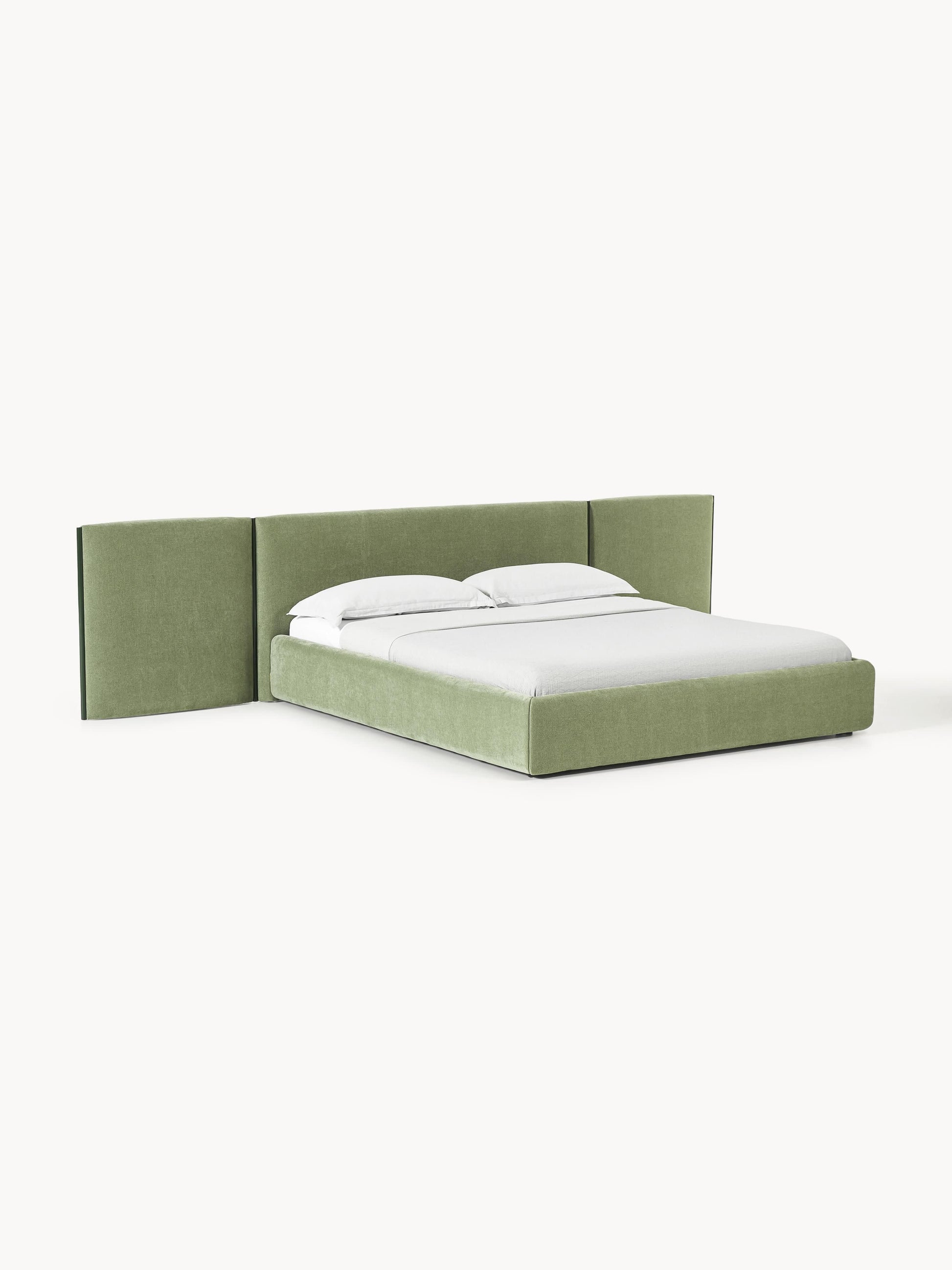 Ottavo Upholstered Bed with Folding Headboard